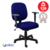 Cadeira Diretor Operativa Com Braço Regulável Tecido Azul com Preto