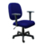Cadeira Diretor Operativa Com Braço Regulável Tecido Azul com Preto - comprar online