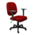 Cadeira Diretor Operativa Com Braço Regulável Tecido Vermelho - comprar online