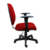 Cadeira Diretor Operativa Com Braço Regulável Tecido Vermelho na internet