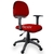 Cadeira Executiva Jserrano Vermelho com Braço Regulável