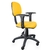 Cadeira Secretária Couro Ecológico Amarelo Com Braço - comprar online