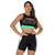 Conjunto Fitness Feminino Savage em Tecido Platinado e Estampa Emborrachada - comprar online