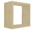 Nicho Decorativo 45x45x15 Cm Em Mdf Natural na internet