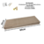 Suporte Trofeus E Medalhas 60 Cm C X 20 Cm Natural - Info Services Tecnologia