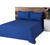 Cobre Leito Matelassado Casal Queen Classic 03 Pçs Azul - comprar online