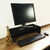 Suporte C/ Prateleira Para Monitor Preto Em Mdf - comprar online