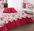 Kit Colcha Cobre Leito Belize Casal Queen 06 Pçs Floral Vermelho - Info Services Tecnologia