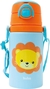 Garrafinha Aluminio Com Canudo Animal Fun Leao 400ml - Buba na internet