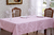 Toalha De Mesa Jacquard Rosa Retangular