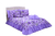 Imagem do Kit Colcha Cobre Leito Belize Casal Queen 06 Pçs Floral Lilas