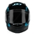 Capacete Sky Gamma Preto Brilho Transf Azul 56 - Info Services Tecnologia