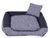 Cama Pet Cachorro Ou Gato Chevron Azul Tam: M