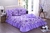 Kit Colcha Cobre Leito Belize Casal Queen 06 Pçs Floral Lilas - loja online