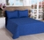 Cobre Leito Matelassado Casal Queen Classic 03 Pçs Azul