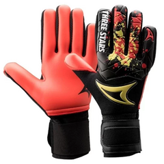 LUVA GOLEIRO PROFISSIONAL KICK PALMA VERMELHA G - THREE STARS