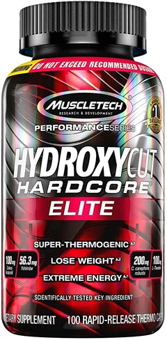 HYDROXYCUT HARDCORE 100CAPS MUSCLETECH - loja online