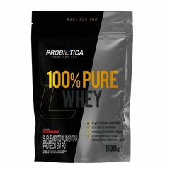 100% PURE WHEY REFIL 900G MORANGO - PROBIOTICA