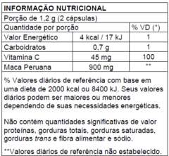 MACA PERUANA COM VITAMINA C 60 CAPSULAS - NEW MILLEN - comprar online