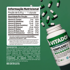 VITADOP B COMPLEXO B 60 CAPSULAS - ELEMENTO PURO na internet