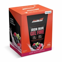 IRON MAN GEL FIRE FRUTAS VERMELHAS CAIXA C/ 10 SACHES NEW MILLEN