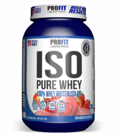 ISO PURE WHEY SABOR MORANGO POTE 907 GRAMAS - PROFIT