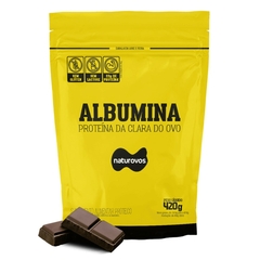 ALBUMINA REFIL 420G SABOR: CHOCOLATE - NATUROVOS