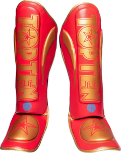 TOP TEN SHIN AND INSTEP GUARD “LOWKICK” WAKO - VERMELHO na internet