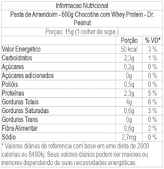 PASTA DE AM. CHOCOTINE 600G DR.PEANUT - comprar online