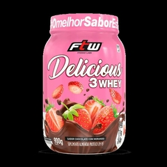 DELICIOUS CHOCOLATE COM MORANGO 3WHEY 900G - FTW