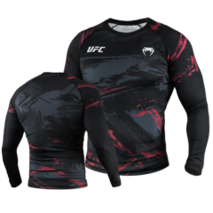 RASHGUARD UFC VENUM REPLICA FIGHT WEEK MENS PERFORMANCE LONG SLEEVE 2.0 - BLACK-GG - comprar online