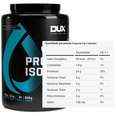 WHEY PROTEIN ISOLADO 900G NEUTRO - DUX NUTRITION - comprar online