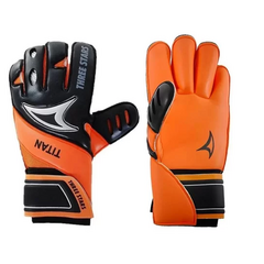 LUVA GOLEIRO PROFISSIONAL TITAN PALMA LARANJA G - THREE STARS