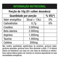 PRE TREINO 4B LIMAO 300G - NUTRATA - comprar online