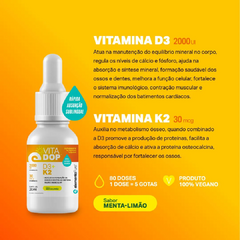 VITADOP D3 + K2 EM GOTAS SABOR MENTA LIMAO 20ML - ELEMENTO PURO na internet