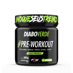 DIABO VERDE #PRE-WORKOUT 300g - SABOR MAÇÃ VERDE - FTW na internet