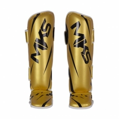 CANELEIRA CHAMPION C/ PROTECAO PE P/ MUAY THAI DOURADA E PRETA G - EC1N1 - comprar online