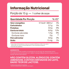 NUTDOP CREME DE AMENDOIM FONDUE CHOCOLATE C/ MORANGO 500G - ELEMENTO PURO - comprar online