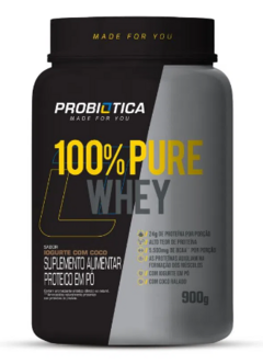 100% PURE WHEY POTE 900G IOGURTE COM COCO - PROBIOTICA