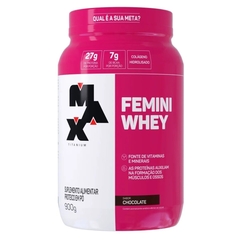 FEMINI WHEY POTE 900 GR CHOCOLATE - MAX TITANIUM