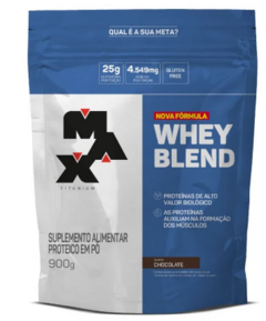 WHEY BLEND REFIL 900G CHOCOLATE - MAX TITANIUM