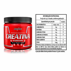 CREATINA HARDCORE 300G - INTEGRALMEDICA - loja do atleta