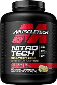 NT WHEY GOLD FRENCH VANILLA CREME 5LB 2.27 KG - MUSCLETECH