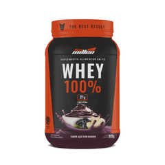 WHEY 100% ACAI COM BANANA POTE 900G - NEW MILLEN na internet