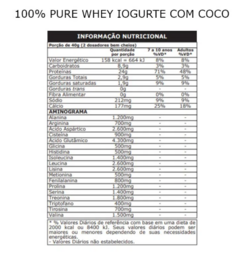 100% PURE WHEY POTE 900G IOGURTE COM COCO - PROBIOTICA - comprar online