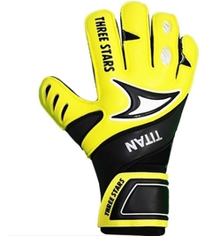 LUVA GOLEIRO PROFISSIONAL TITAN PALMA PRETA G - THREE STARS - comprar online