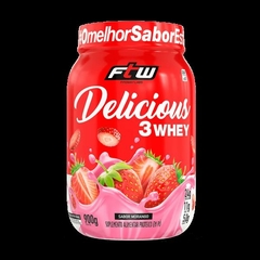 DELICIOUS MORANGO 3WHEY FTW 900G - FTW