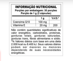 COENZIMA Q10 100MG 60 CAPS PROFIT - loja do atleta