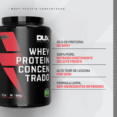 WHEY PROTEIN CONCENTRADO 900G CAPPUCCINO - DUX NUTRITION - comprar online