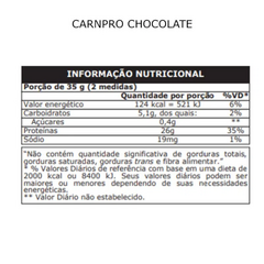 CARNPRO 100% HIDROLIZADO PROTEINA DA CARNE 900G CHOCOLATE - comprar online